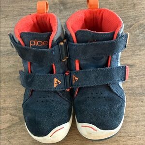 PLAE Kids' Blue and Orange Sneakers